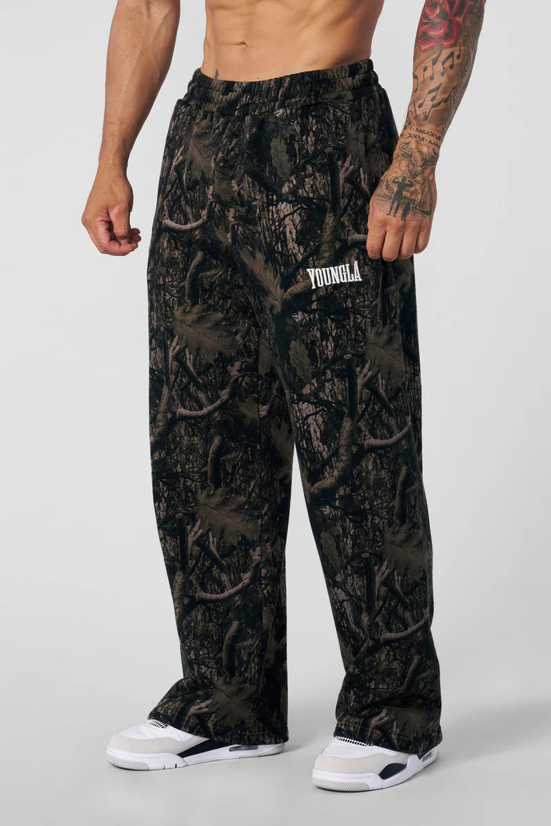 YoungLA Tree Camo Baggy Sweats